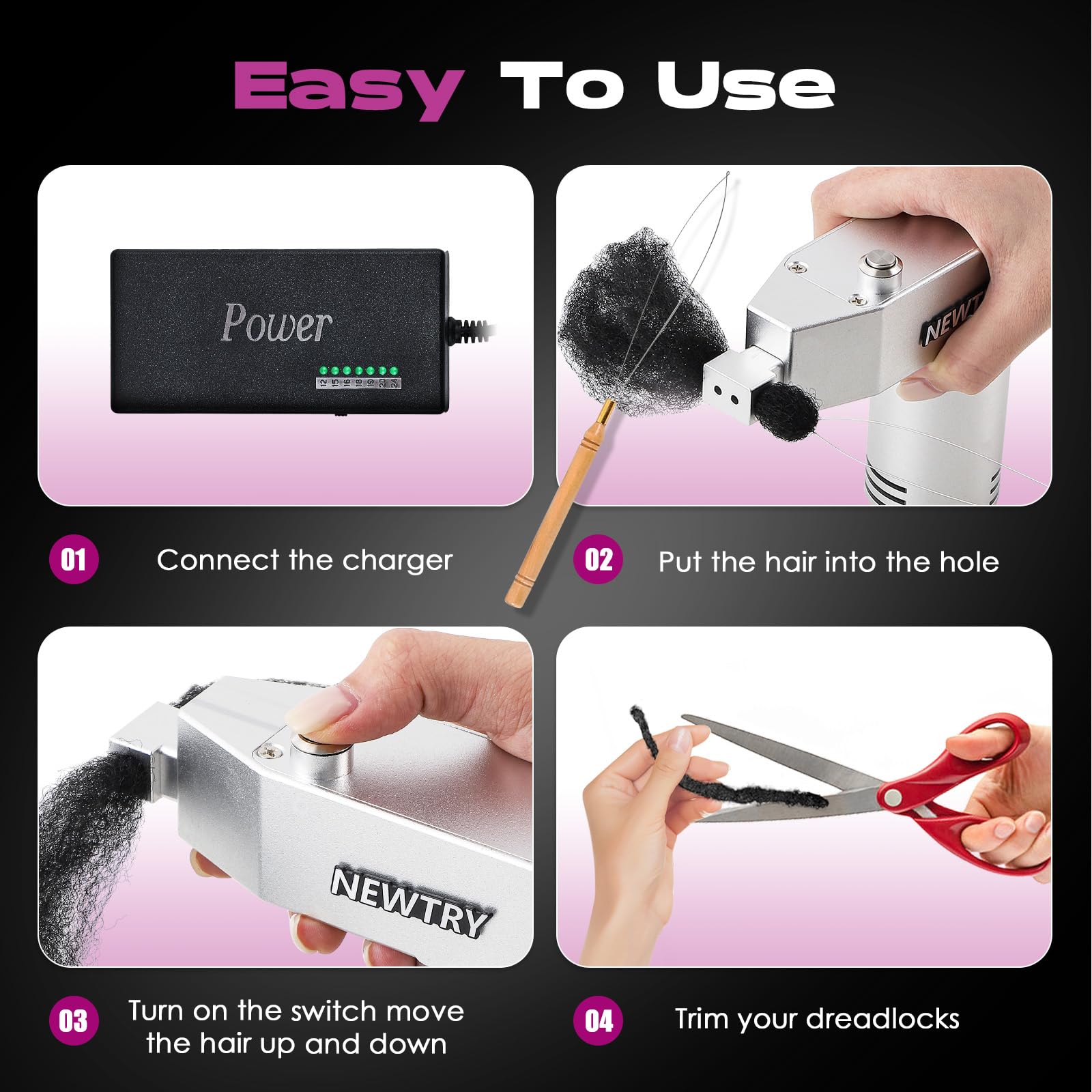 Amazon.com : NEWTRY Dreadlocks Machine Automatic Dreadlocks Maker